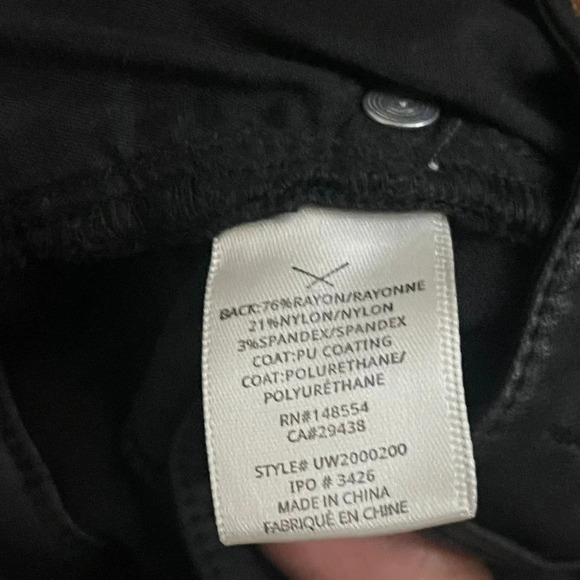 Anthropologie Unpublished Womens Skinny Jeans Size 26 Black Mid-Rise 5-Pocket - Picture 5 of 8